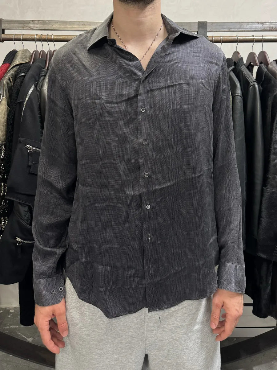 Giorgio Armani Obscure Silk Contemporary Shirt zoxbeHT 2