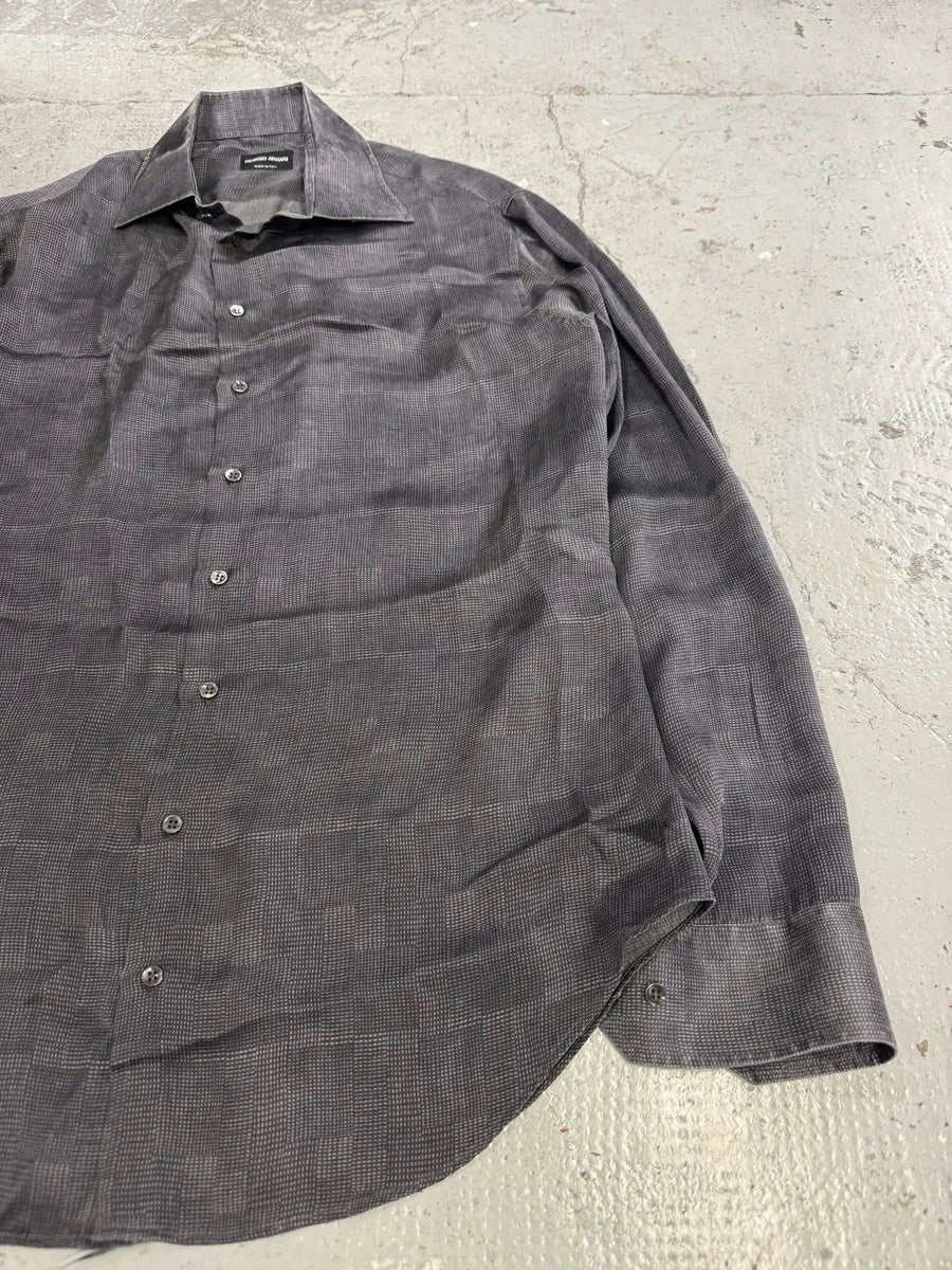 Giorgio Armani Obscure Silk Contemporary Shirt zoxbeHT 8