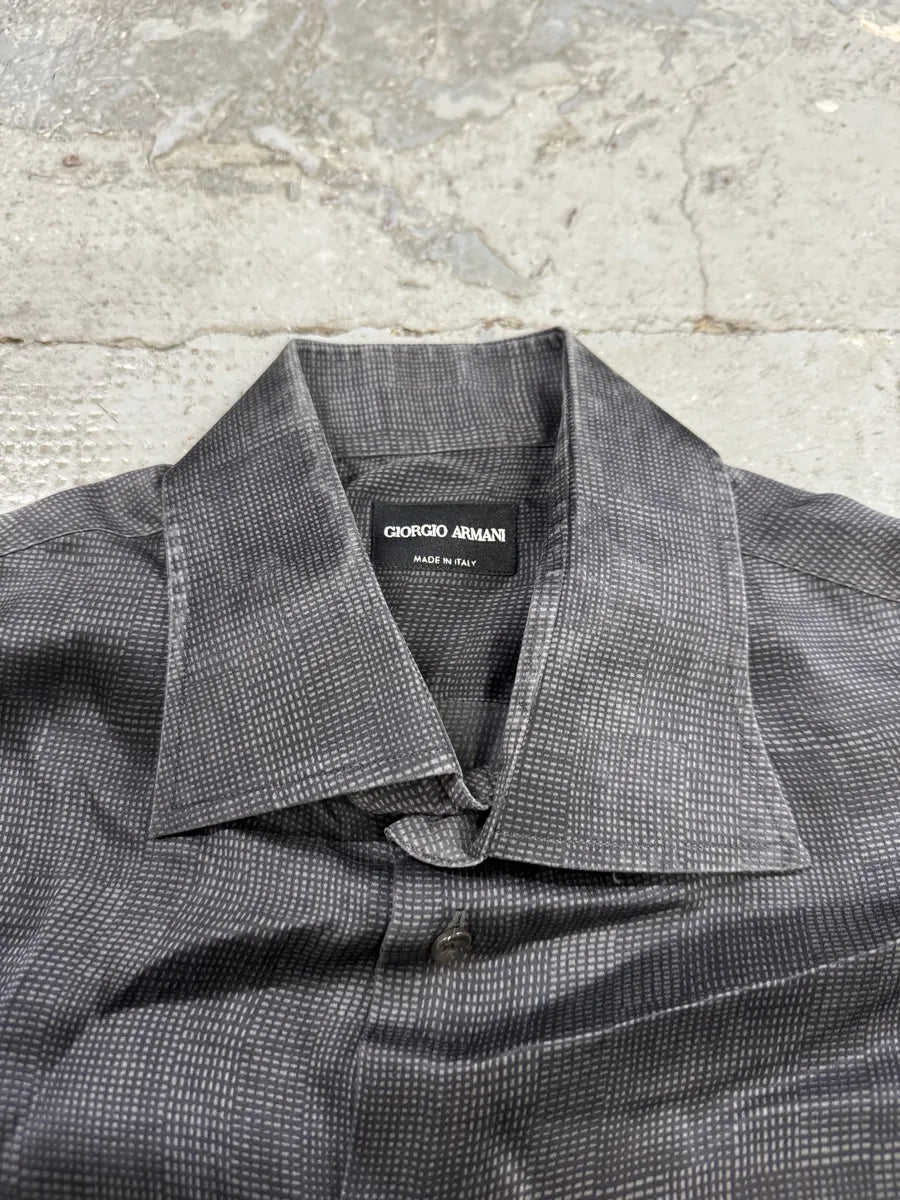 Giorgio Armani Obscure Silk Contemporary Shirt zoxbeHT 9