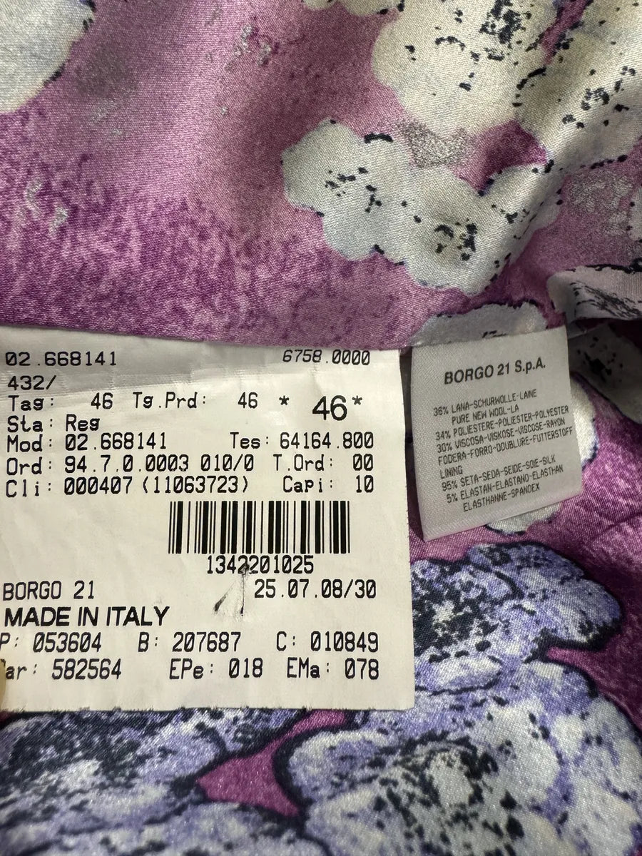 Giorgio Armani Purple Lined Buttoned Jacket SBKhYGn 5