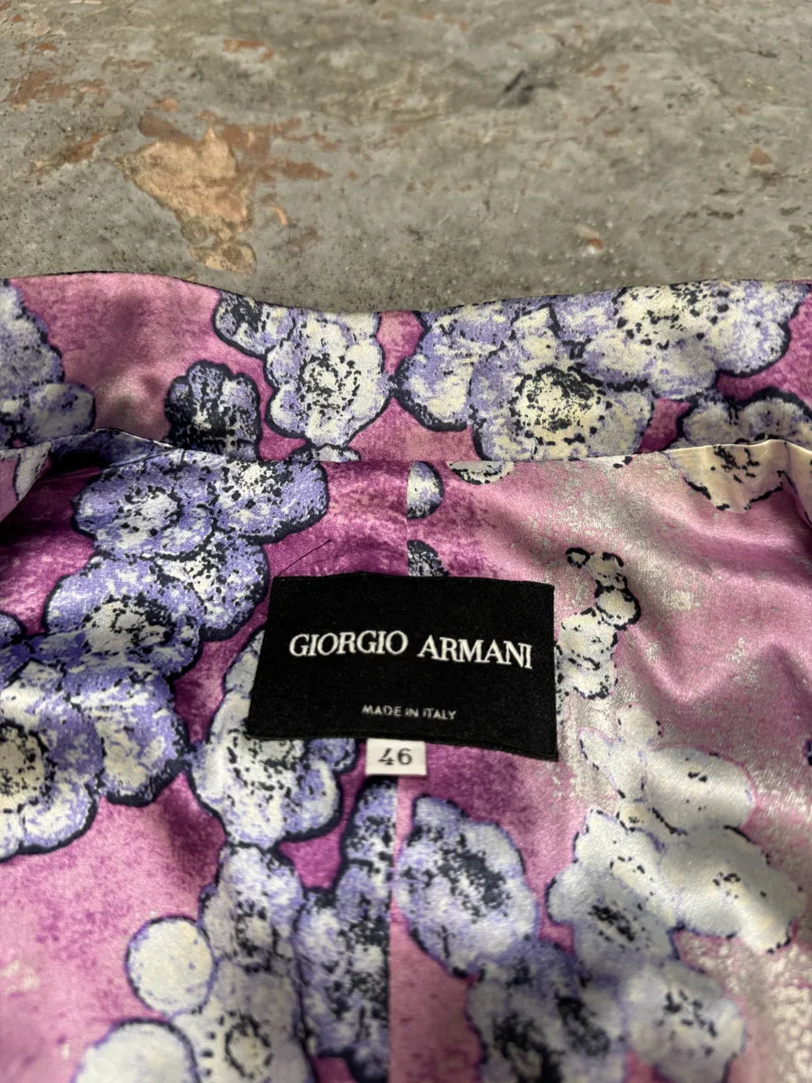 Giorgio Armani Purple Lined Buttoned Jacket SBKhYGn 7