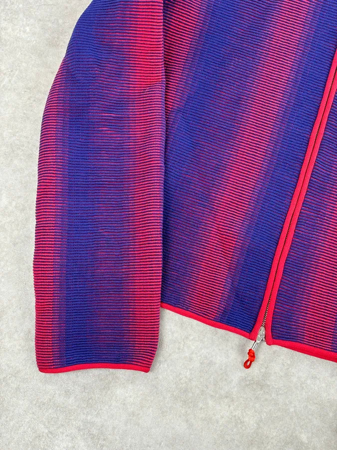 Giorgio Armani Red & Blue Gradient Zip-up Jacket cSitFgp 8