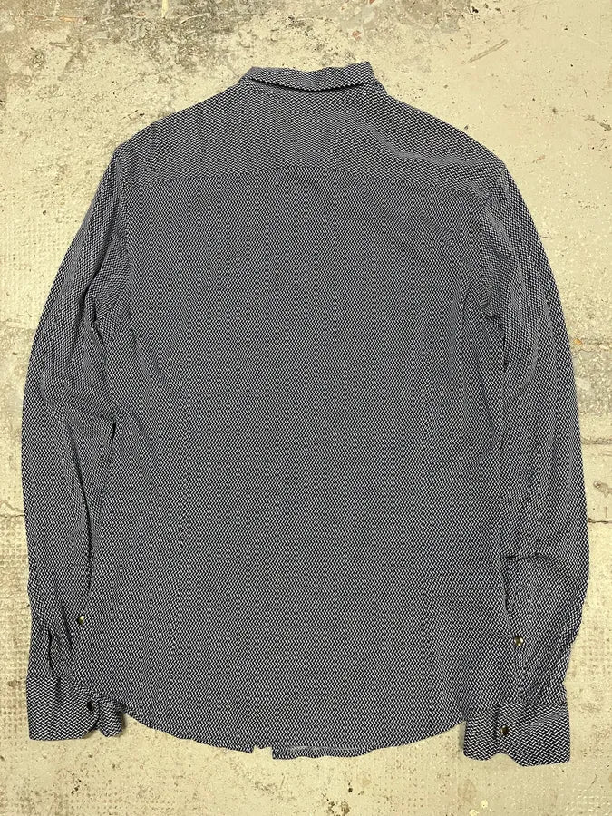 Giorgio Armani White Patern Zip Shirt YdHODLy 5