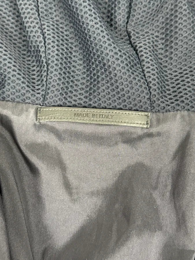 Giorgio Armany Navy Perfored Hooded Jacket UBjHMrS 11