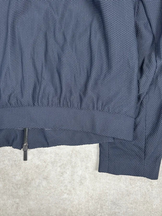 Giorgio Armany Navy Perfored Hooded Jacket UBjHMrS 9