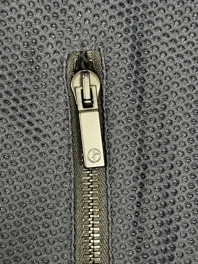 Giorgio Armany Navy Perfored Hooded Jacket UBjHMrS 7