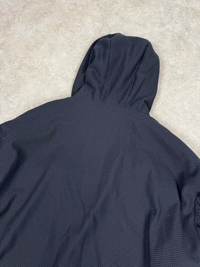 Giorgio Armany Navy Perfored Hooded Jacket UBjHMrS 5