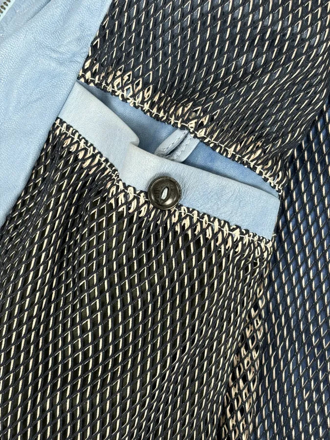 Giorgio Brato Baby Blue Faded Leather Jacket geqoehR 9