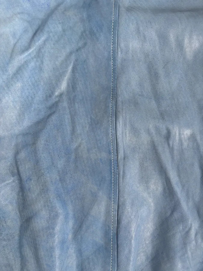 Giorgio Brato Baby Blue Faded Leather Jacket geqoehR 10