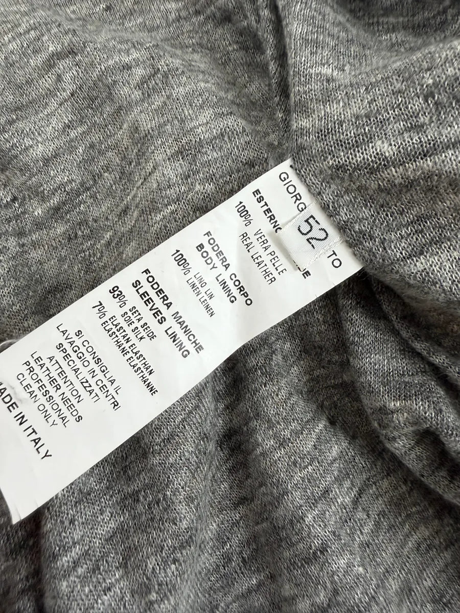 Giorgio Brato Bronze Brown Perfored Italian Leather Jacket uSdTBFr 8