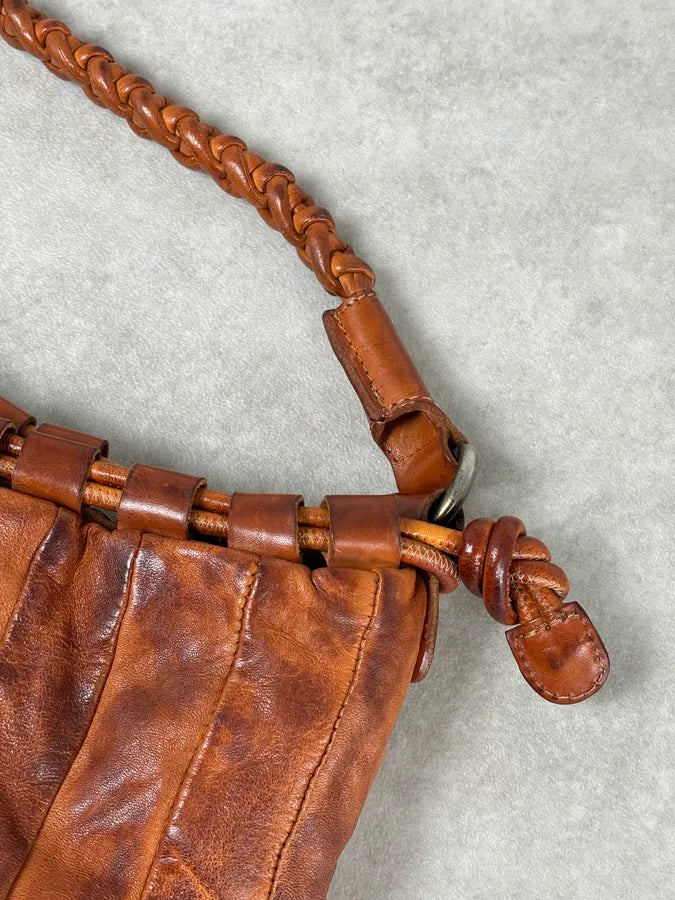 Giorgio Brato Brown Eroded Leather Bag YUNHsfB 8