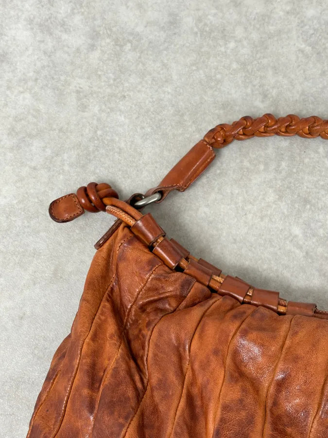 Giorgio Brato Brown Eroded Leather Bag YUNHsfB 9