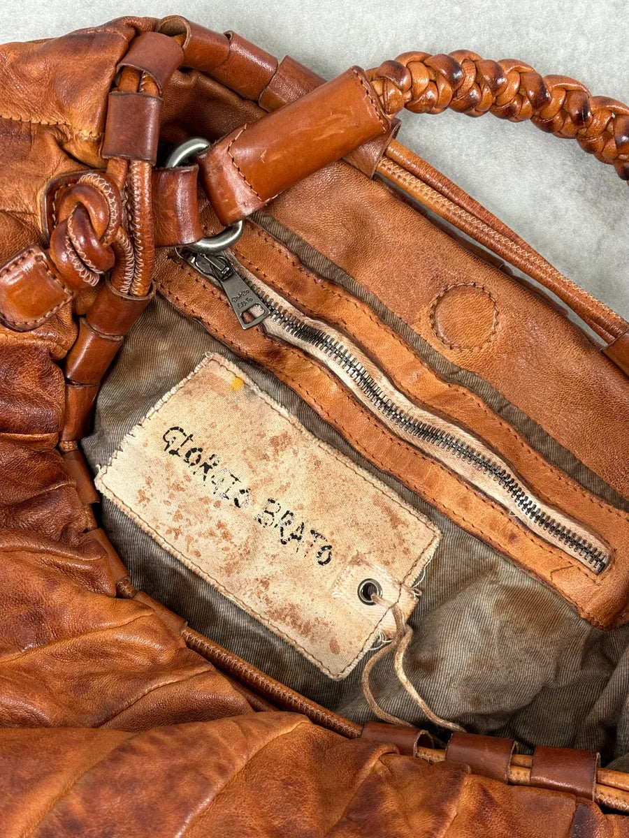 Giorgio Brato Brown Eroded Leather Bag YUNHsfB 10