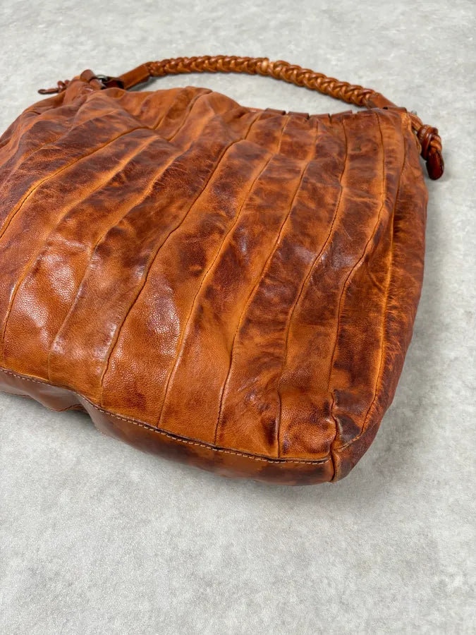 Giorgio Brato Brown Eroded Leather Bag YUNHsfB 5