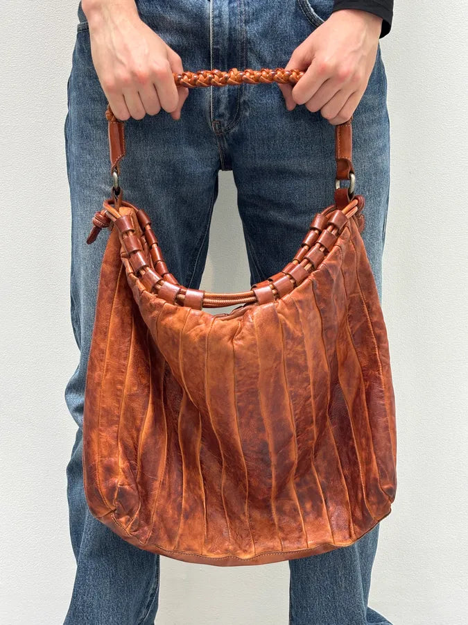 Giorgio Brato Brown Eroded Leather Bag ZiCFUZC 0