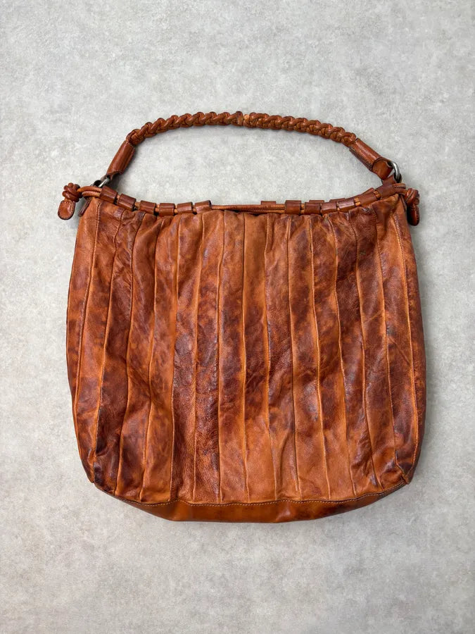 Giorgio Brato Brown Eroded Leather Bag ZiCFUZC 1