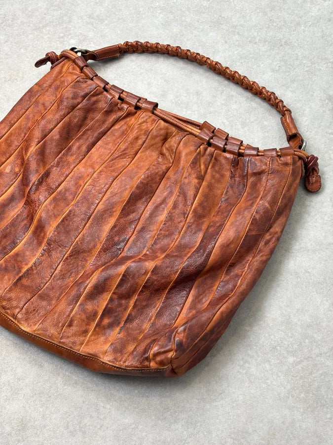 Giorgio Brato Brown Eroded Leather Bag ZiCFUZC 4