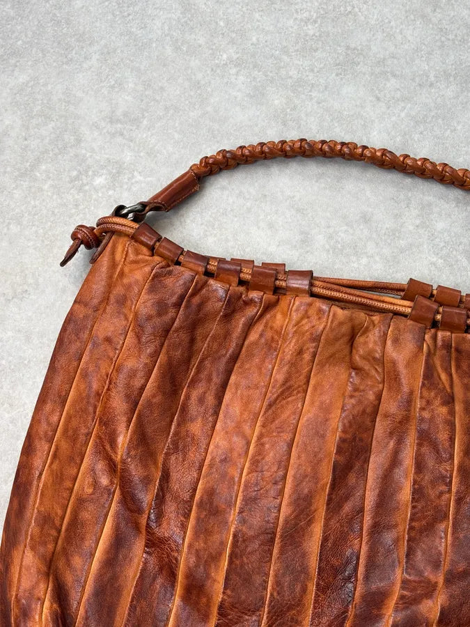 Giorgio Brato Brown Eroded Leather Bag ZiCFUZC 5