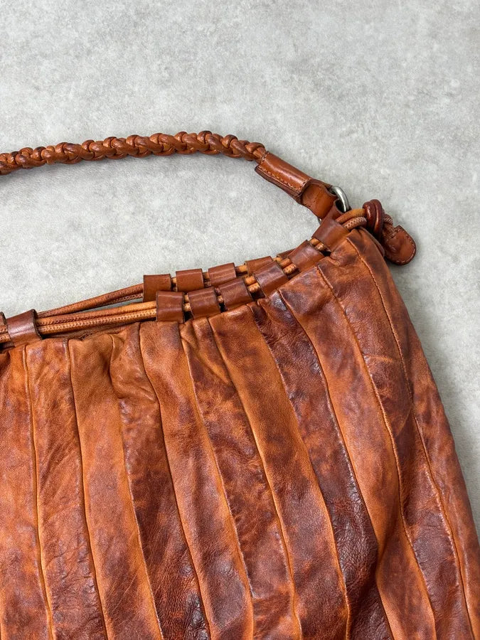 Giorgio Brato Brown Eroded Leather Bag ZiCFUZC 6