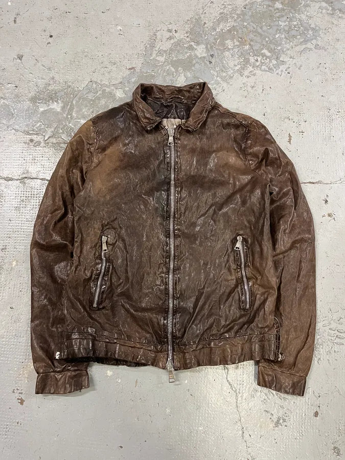 Giorgio Brato Brown Premium Leather Jacket GXivYEu 0
