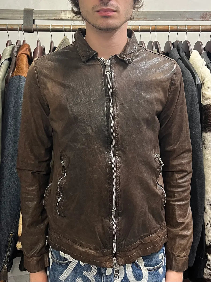 Giorgio Brato Brown Premium Leather Jacket GXivYEu 1
