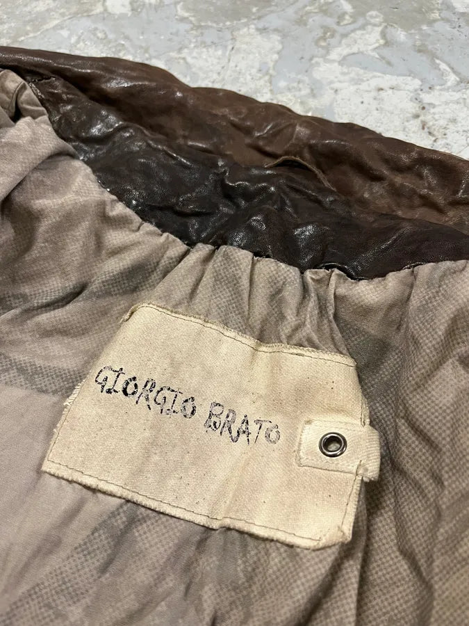 Giorgio Brato Brown Premium Leather Jacket GXivYEu 9