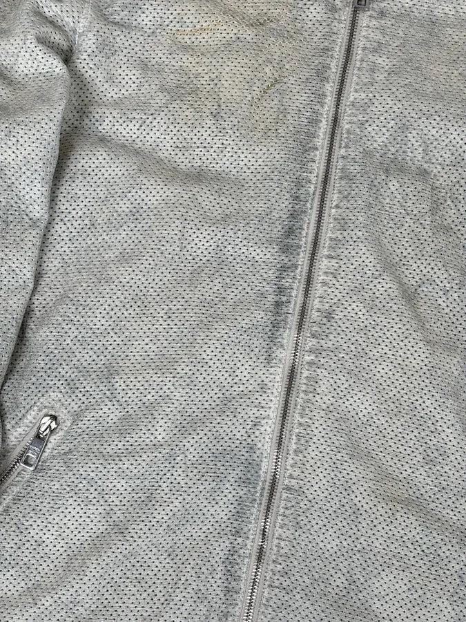 2010s Giorgio Brato Cream Perforated Biker Leather Jacket goXqIvj 8