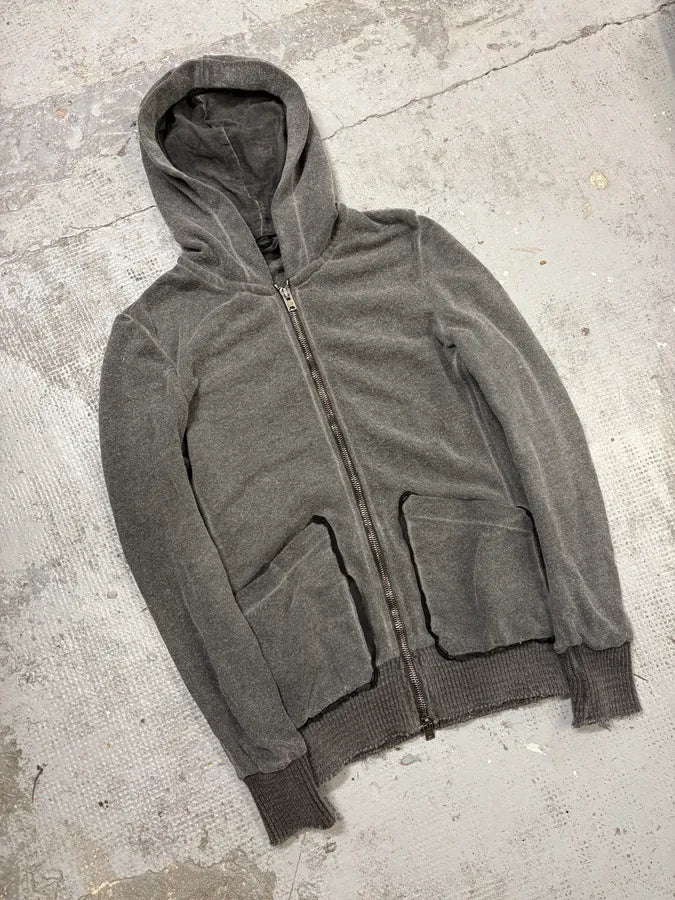 Giorgio Brato Grey Contemporary Zip-up Hooded Sweater IdcjAqe 3