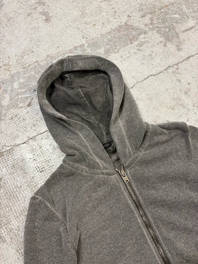 Giorgio Brato Grey Contemporary Zip-up Hooded Sweater IdcjAqe 4