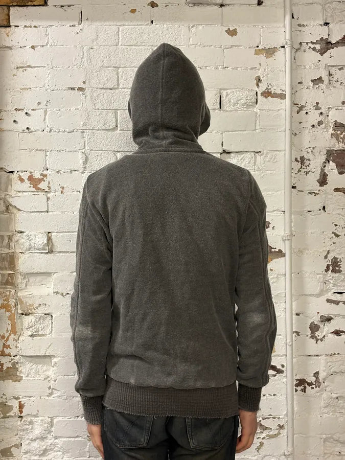 Giorgio Brato Grey Contemporary Zip-up Hooded Sweater IdcjAqe 2