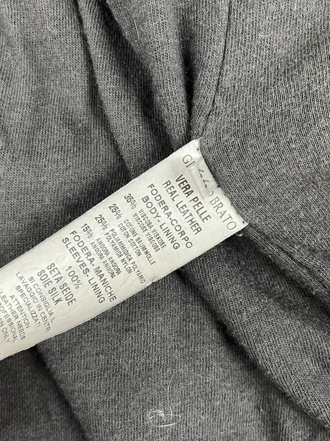 Giorgio Brato Avant-Garde Brut Grey Leather Long Jacket PzQIjIG 8