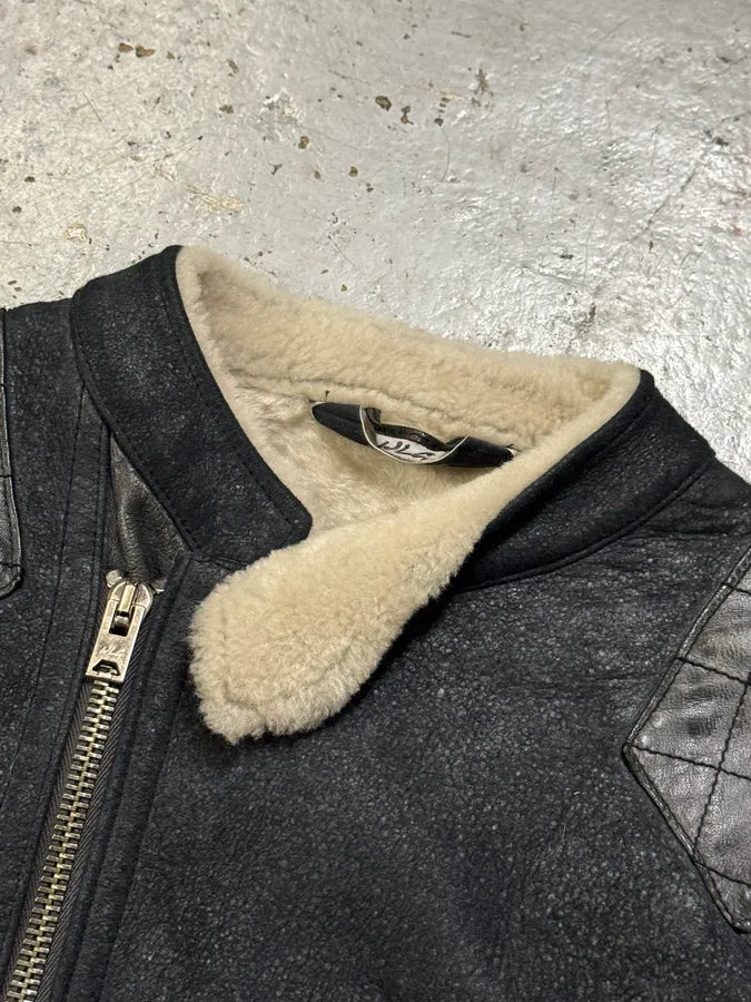 Giorgio Brato Asymmetrical  Padded Shearling Leather Jacket YxtDgaX 10