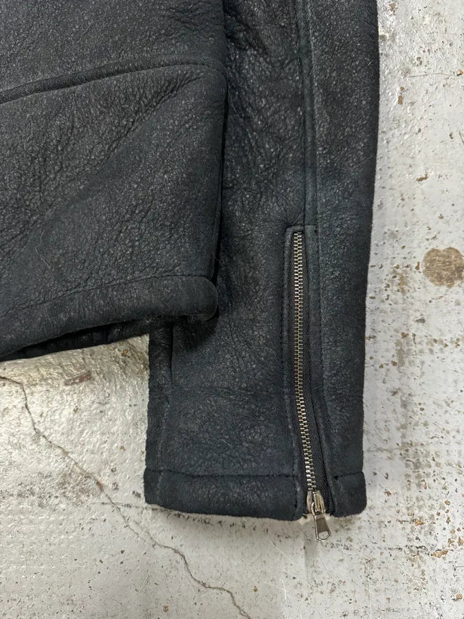 Giorgio Brato Asymmetrical  Padded Shearling Leather Jacket YxtDgaX 11