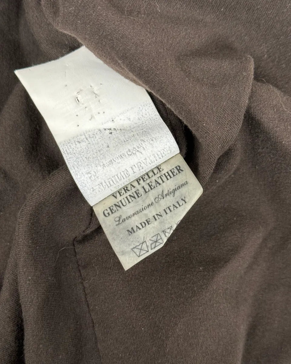 Salvatore Santoro Washed Brown Avant-Garde Leather Jacket WFEnFCl 9