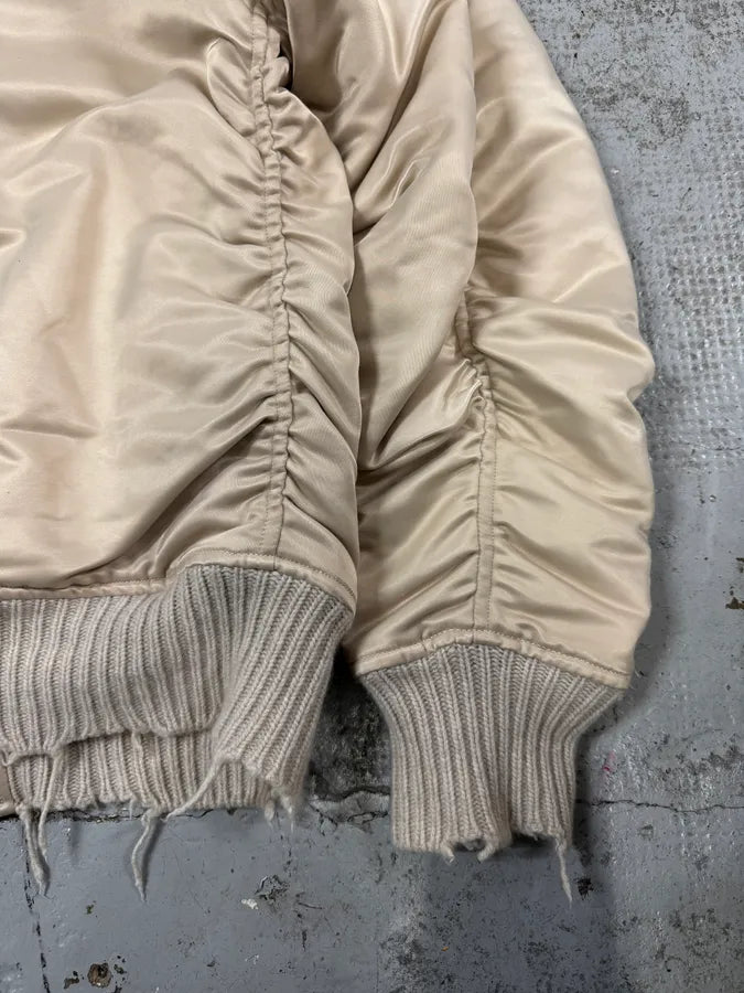 Giorgio Brato Beige Distressed Rebel Bomber Jacket aBpvSly 8