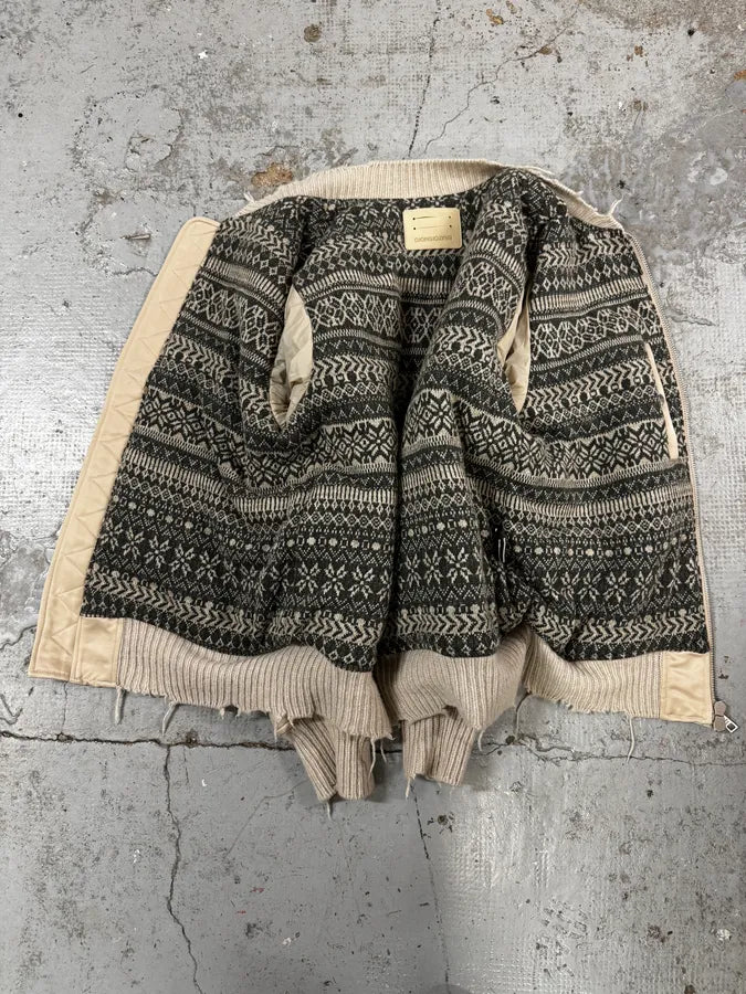 Giorgio Brato Beige Distressed Rebel Bomber Jacket aBpvSly 6