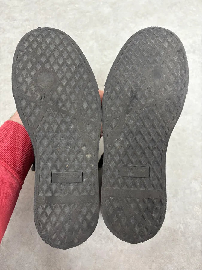 Giuseppe Zanotti Black Gold Velcro High Sneakers sWZPxzE 7