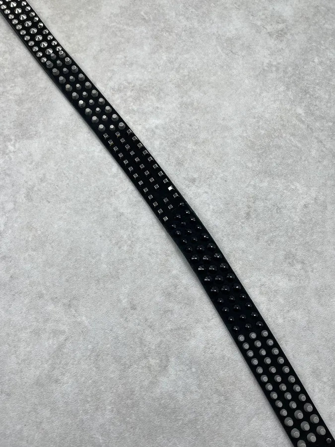 Giuseppe Zanotti Black Leather Studded Belt iJSEdHO 6