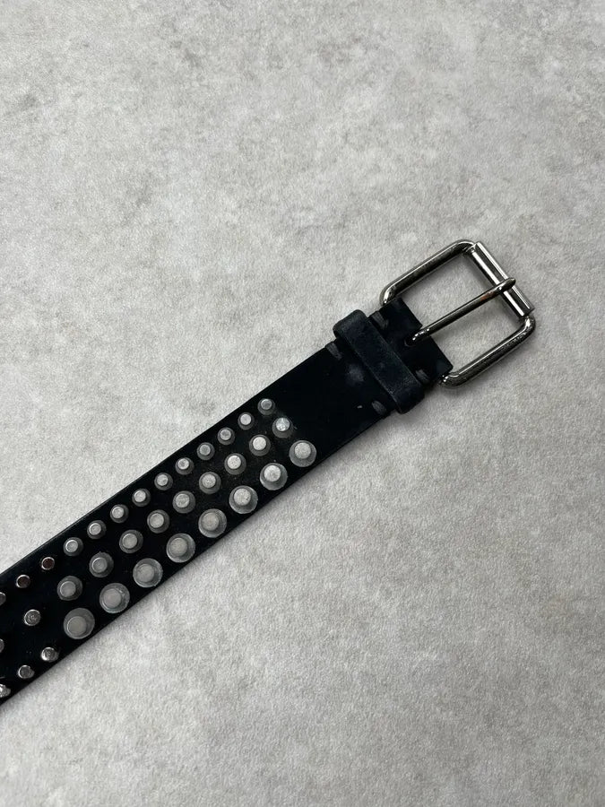 Giuseppe Zanotti Black Leather Studded Belt iJSEdHO 7