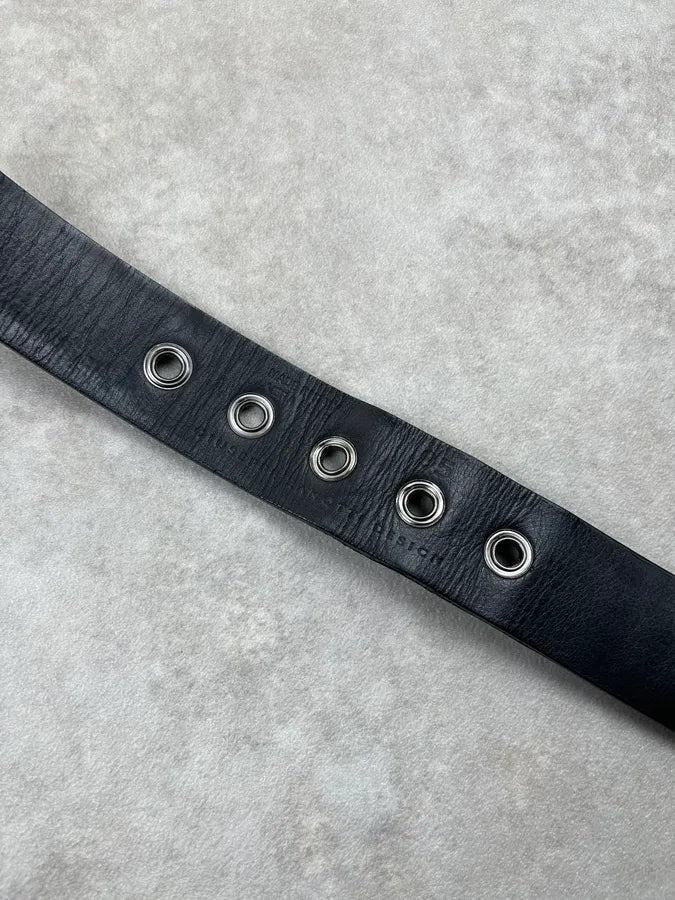 Giuseppe Zanotti Black Leather Studded Belt iJSEdHO 8