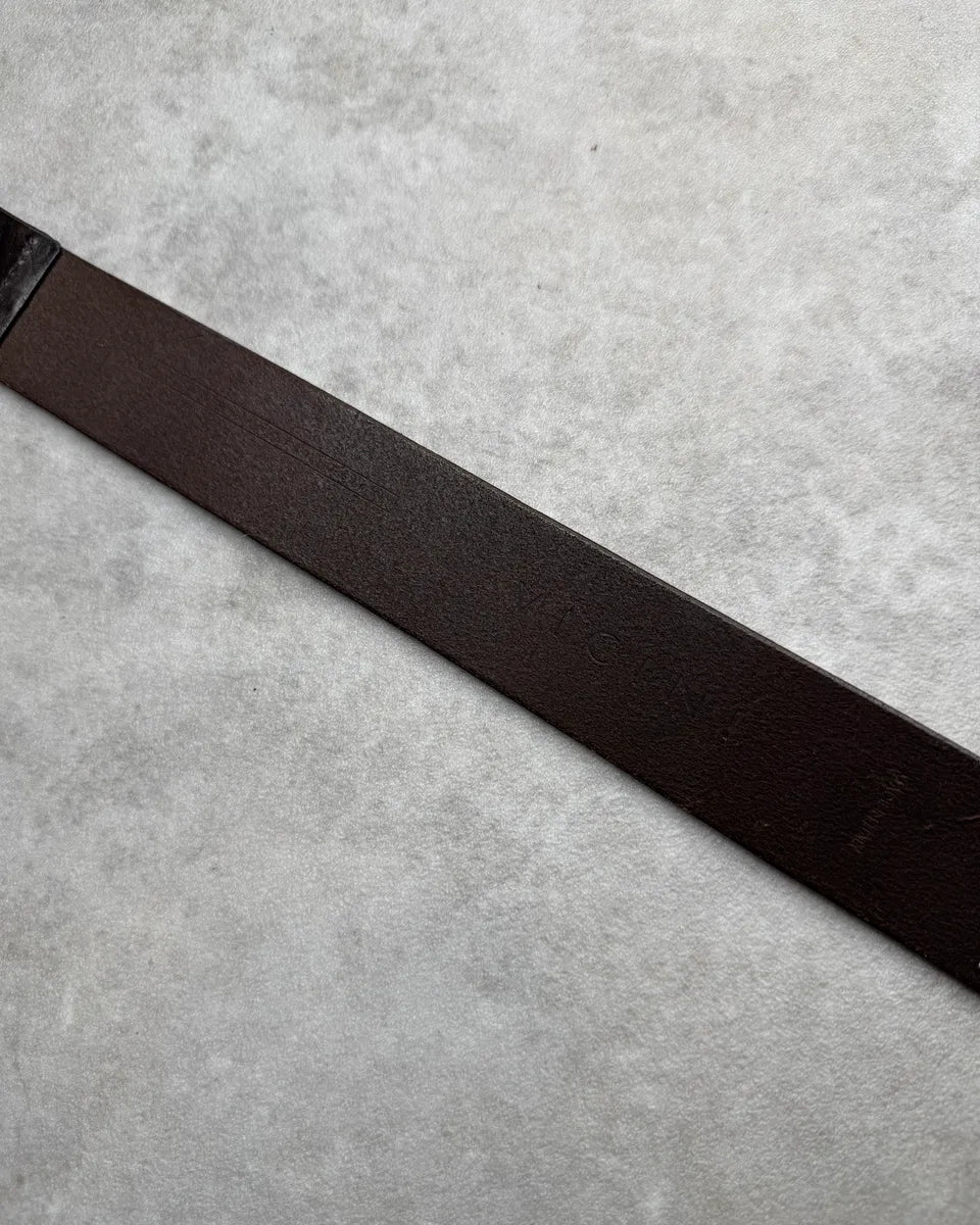 Giuseppe Zanotti Black Leather Turquoise Stone Buckle Belt iPGCuUD 8