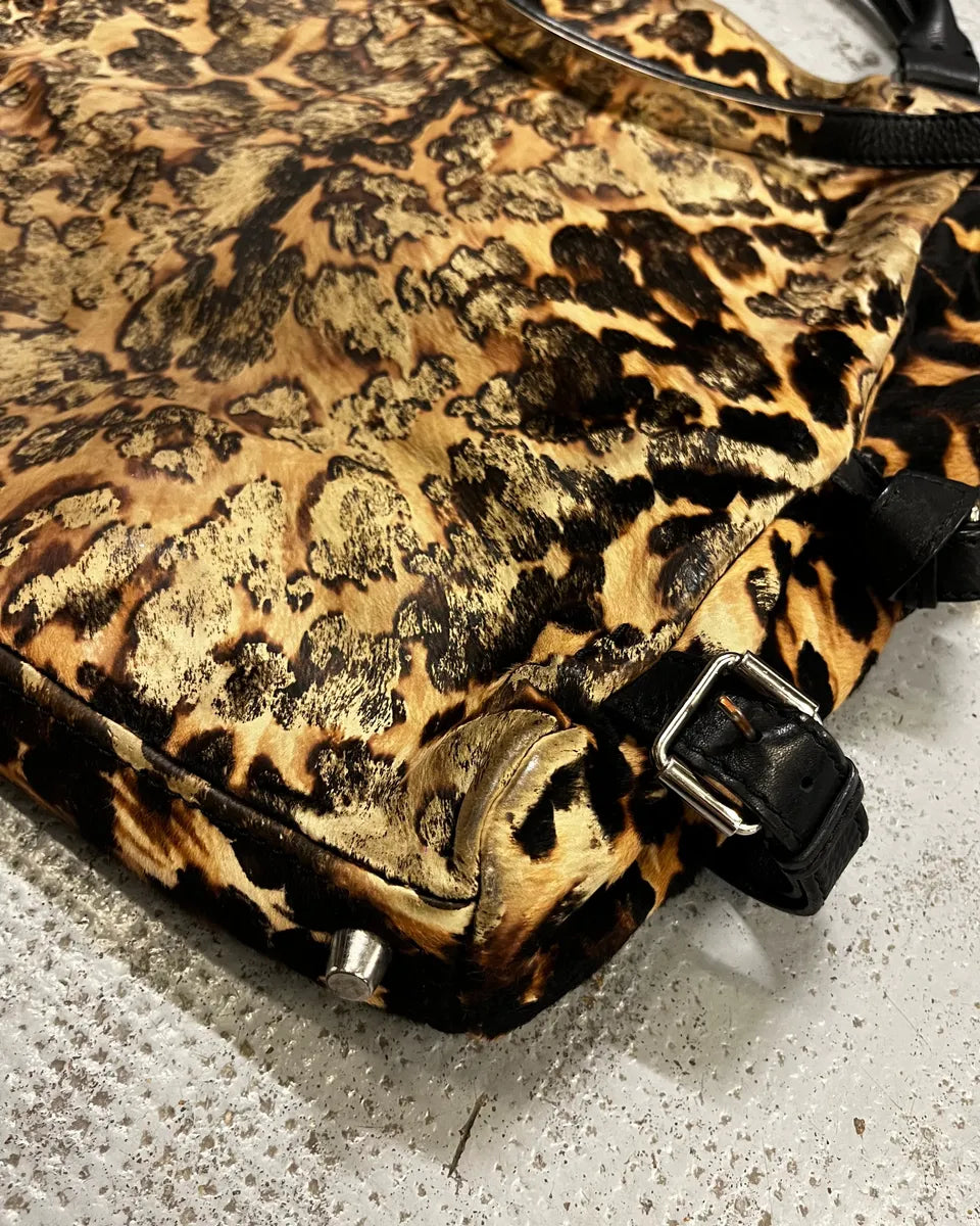 Giuseppe Zanotti Leopard Print Shoulder Bag hOMVwOf 7