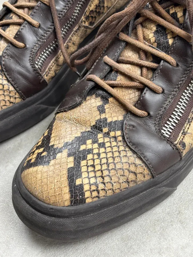 Giuseppe Zanotti Mid Top Python Snake Leather Sneakers JdKlaMx 4