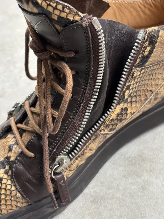 Giuseppe Zanotti Mid Top Python Snake Leather Sneakers JdKlaMx 7