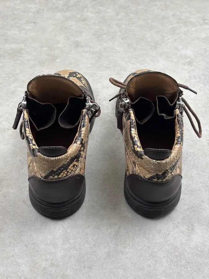Giuseppe Zanotti Mid Top Python Snake Leather Sneakers JdKlaMx 9
