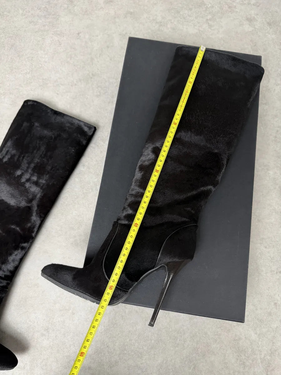 Giuzeppe Zanotti Dark Brown Pony Hair Leather Ankle Heels  cMvShEU 10