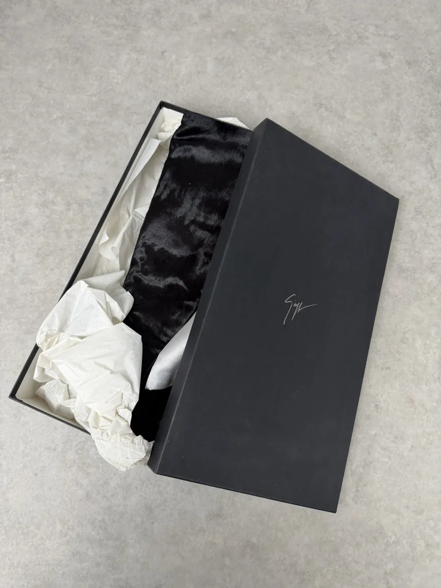 Giuzeppe Zanotti Dark Brown Pony Hair Leather Ankle Heels  cMvShEU 5