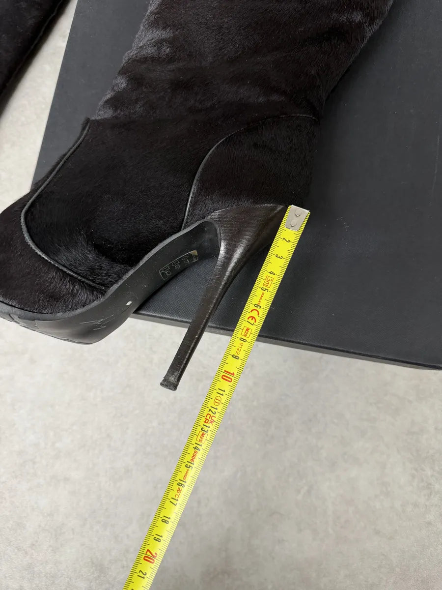 Giuzeppe Zanotti Dark Brown Pony Hair Leather Ankle Heels  cMvShEU 9