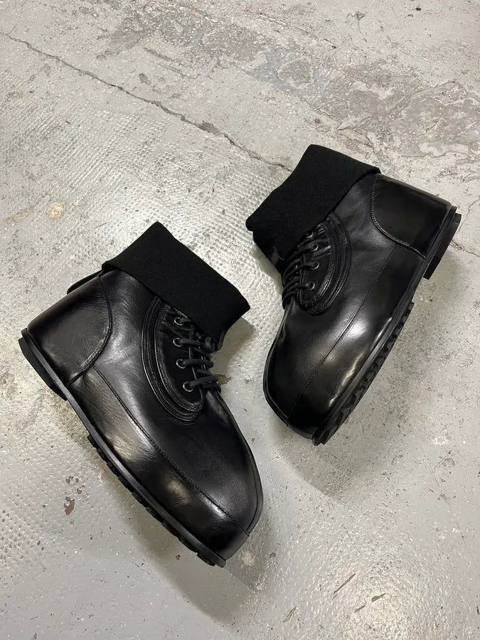 Givenchy (B).STROY Bunny Black Calf Leather Ankle Boots DETtcyI 3