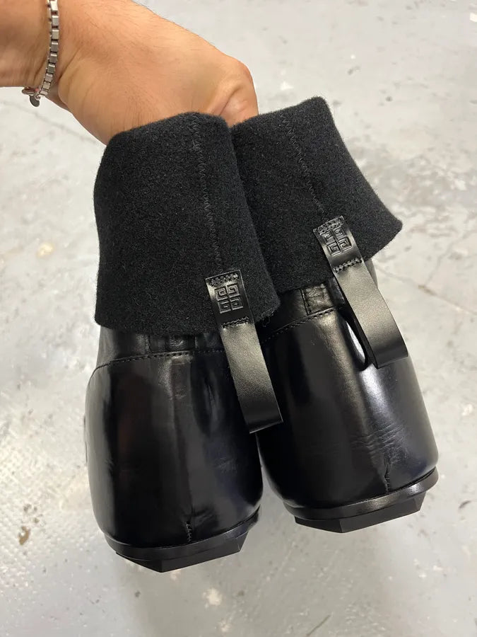 Givenchy (B).STROY Bunny Black Calf Leather Ankle Boots DETtcyI 6